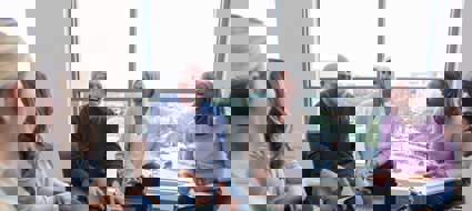 people sat on chairs in a circle